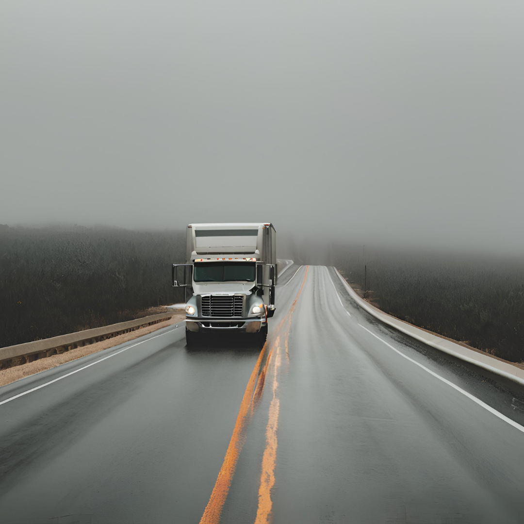 a truck on a road